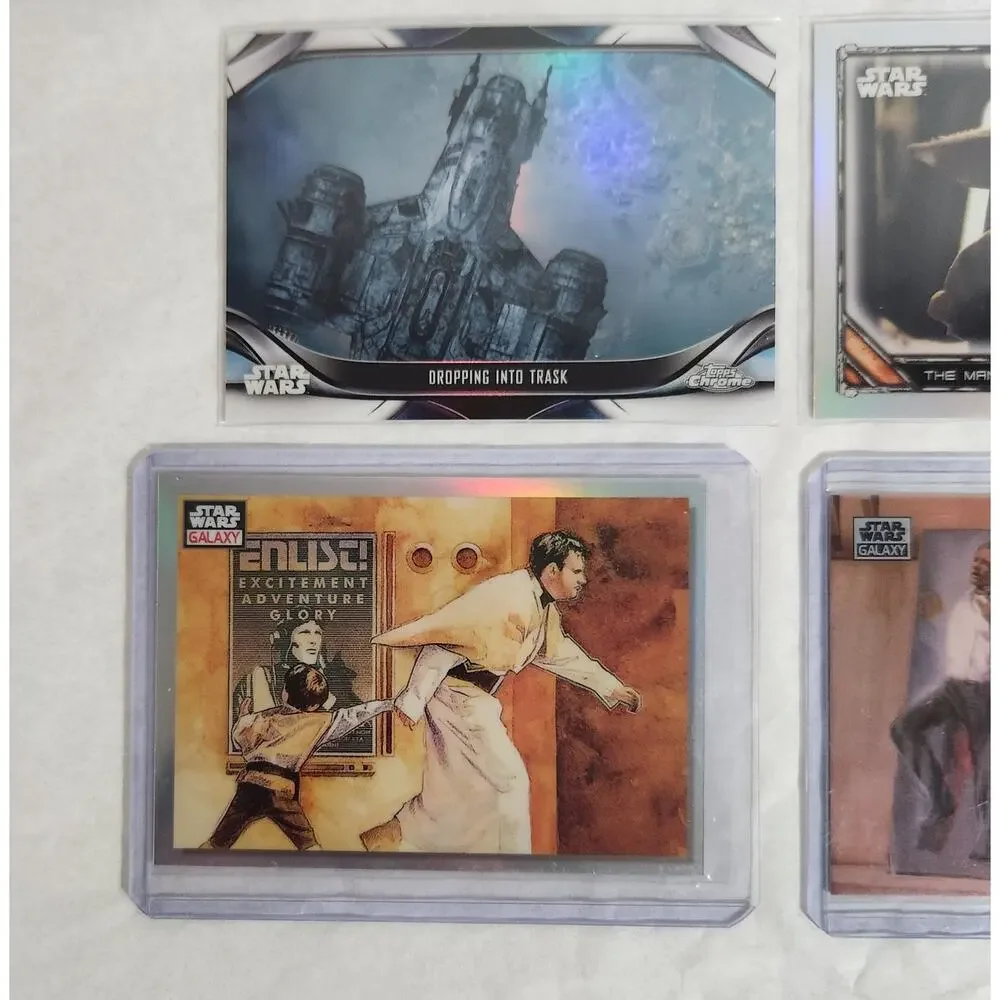 Topps Star Wars TCG Lot Of 8 Refractors / Chrome In Sleeves NM - Picture 6 of 8